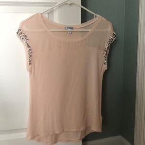 Light pink express top